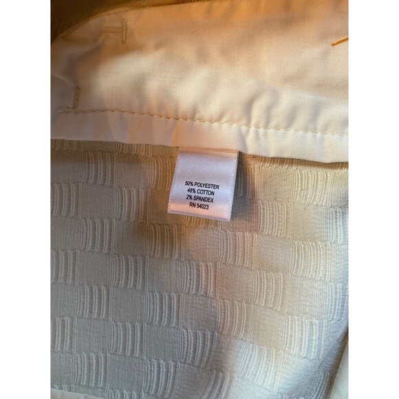 Banana Republic Hampton Pants Women's White Cream Checkerboard Cropped Petite 8 - Picture 4 of 15